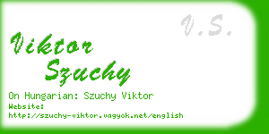 viktor szuchy business card